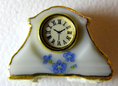 Kamin uhr alpenveilchen - uhr,