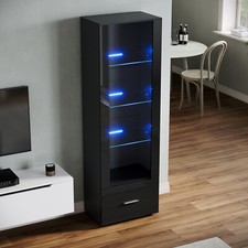 LED Hochschrank Vitrine