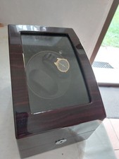 Uhrenbeweger 2 Uhren drehbar plus 3 Ablagen Holz