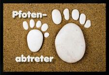 Fußmatte Schmutzfangmatte Pfoten Abtreter rutschfest F1069