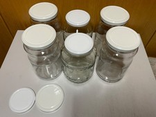 6 riesige Gläser Einmachgläser Gurkengläser, Schraubgläser NEUE DECKEL 1700ml 