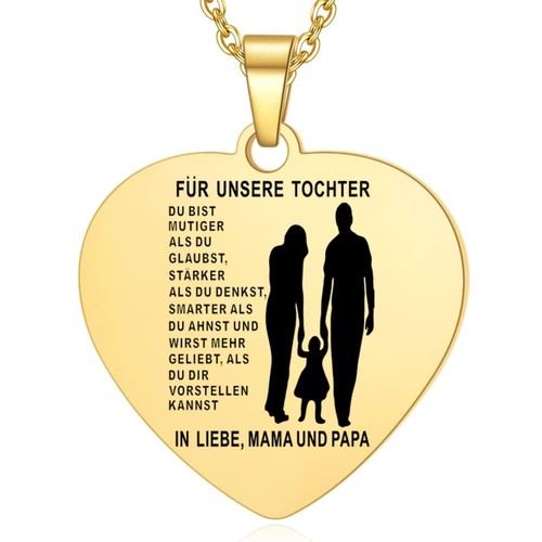 Halskette tochter herz - halskette,