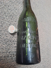 alte Bierflasche Franz Kempe jr. Rostock, Dortmunder Union Bier
