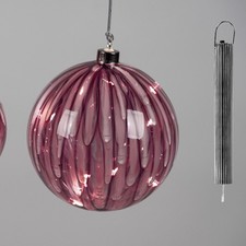 LED Hänger Kugel MARMOR BERRY beere D. 15cm aus Glas Formano W25
