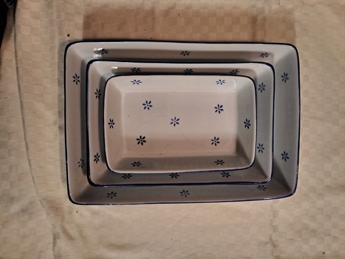 Auflaufform weiß mit - mit, blauem