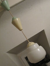 50er Deckenlampe ROCKABILLY Nierentisch TÜTENLAMPEN style vintage Lampe lindgrün