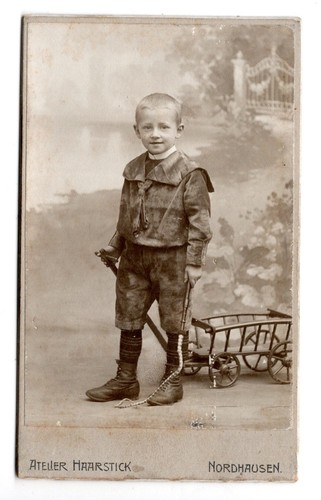 Cdv foto junge mit - foto,