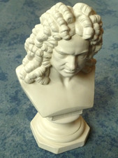 Büste Figur Statue Deko: Georg Friedrich Händel, 205 mm, Gips