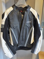 Büse Motorradjacke Leder, Modell Le Mans, XXL/56, Schwarz/Weiß, Gebraucht