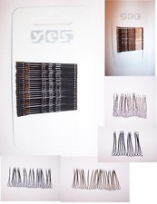 25 HAARKLEMMEN -FARBWAHL- Friseur Haarnadeln Hochsteckfrisur Haarklammern SOLIDA