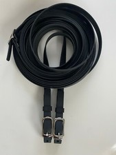 BioThane  Fahrleine, Einspänner, Breiten 12mm, 16mm, 19mm Dicke 2,5mm Lederoptik