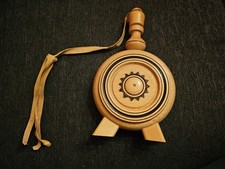 DDR Holzflasche, Hirtenflasche mit Brandmuster