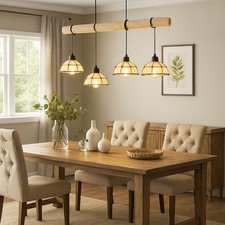 Pendelleuchte Hängelampe Holz