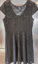 Stretch Spitzenkleid schwarz