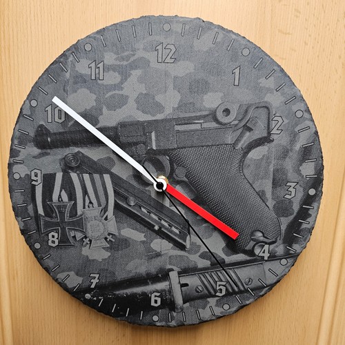 Wanduhr aus schiefer - wanduhr, luger