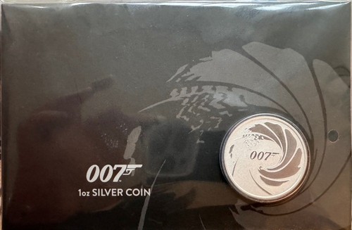 Silbermünze james bond - oz,