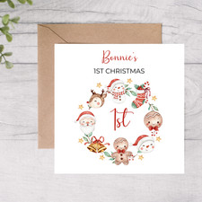 Babys erste Weihnachtskarte