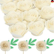 3D Mini Weiße Rosen