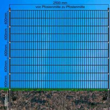 Doppelstabmattenzaun 6/5/6