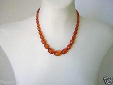 Antike Bernstein Kette Honig