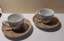 Espresso-Tassen + Unterteller/