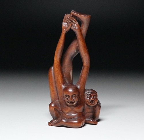 Antiker japanischer netsuke - japanischer,