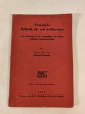 Heft Ballistik für Artilleristen Geschütz Wehrmacht Granate Geschoss 1943