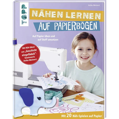 Nähen lernen auf papierbögen - auf,