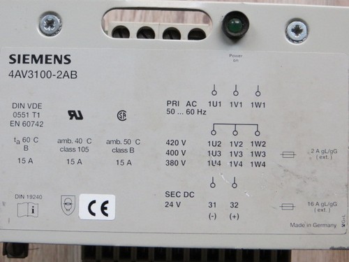Siemens trafo transformator - siemens,