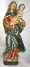 Holzfigur geschnitzt, Maria mit Kind, Madonna, 54 cm, schöne Handarbeit, TOP 12F