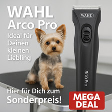 💎Hunde Schermaschine WAHL / Moser Arco Pro. Ca. 2 Stunden kabellos. 4 Aufsätze!