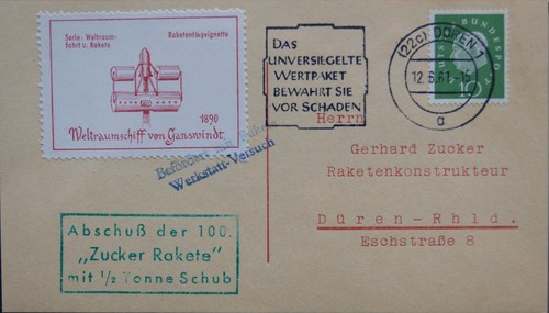Brd germany west 1961 zucker - brd, germany-