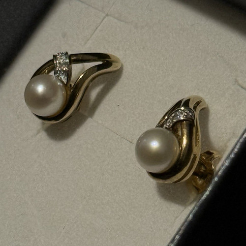 333 gelbgold ohrringe mit - gelbgold,