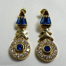 Große 585 Gold Ohrringe mit