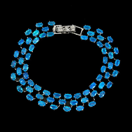 Silber armband opal echte - silber,