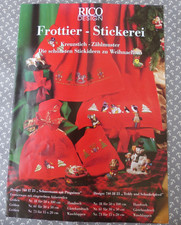 Rico Design Frottier-Stickerei Kreuzstich-Zählmuster zu Weihnachten