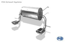  Duplex Sportauspuff Toyota MR2 W3 Bj.99-07 135x80 flachoval