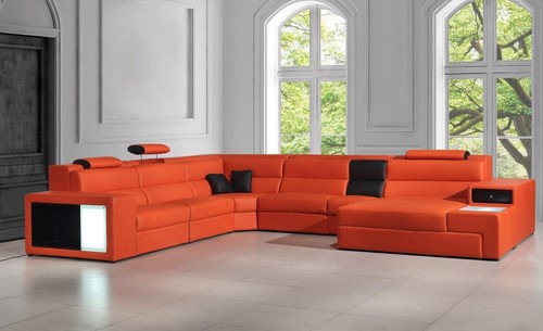 Ecksofa ledersofa big xxl - ledersofa, u