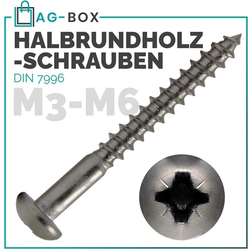 Halbrundholzschrauben