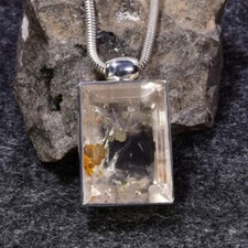 Bergkristall Anhänger, 925er