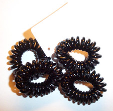 4x Spiralhaargummi Haarbinder