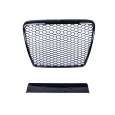 Kühlergrill Wabengrill Schwarz glanz passend für Audi A6 C6 4F Facelift 08-11
