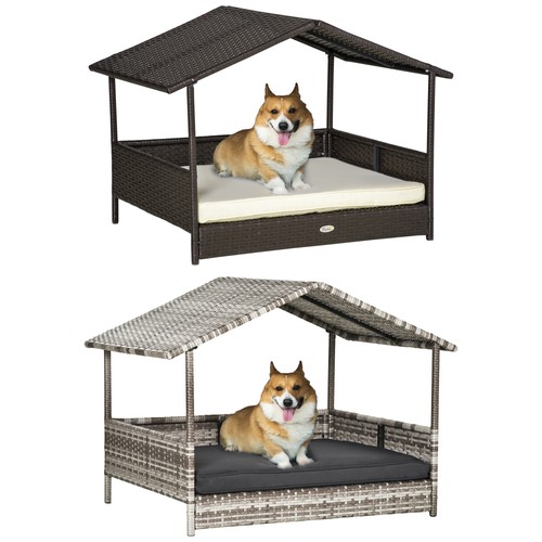 Rattan hundehaus hundebett - hundehaus, mit