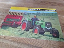 Fendt Farmer 200S Prospekt Original Schlepper Traktor