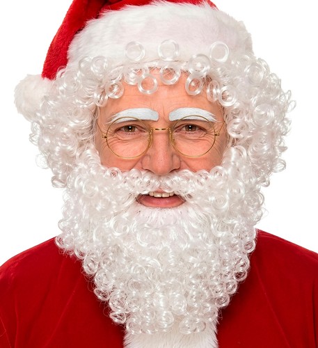 Weihnachtsmann perücke mit - weihnachtsmann,