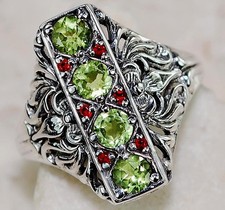 1 kt natürlicher Peridot 925