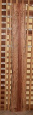 2 x Bubinga Riegel Bastel- Drechselholz Klang- Tonholz Bubinga Schmuck, bicolor 