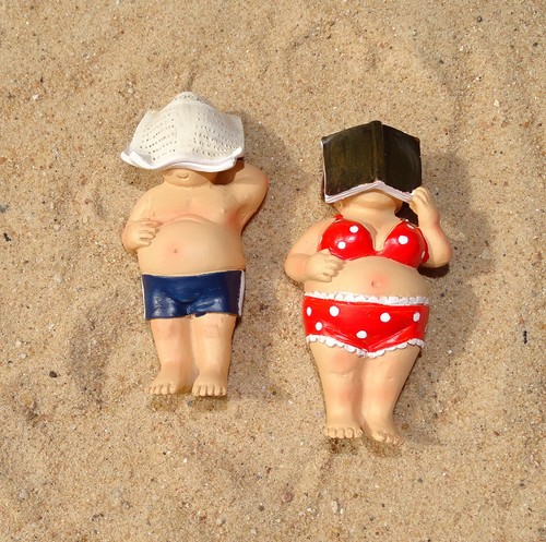 Deko figur urlauber paar - deko-figur, "urlauber-paar"