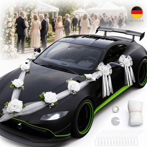 Autoschmuck hochzeit deko - autoschmuck,