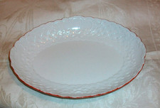 Meissen - Ovale  Schale -Körbchenrand  u. roter Faden - Knaufzeitum 1900